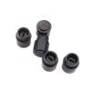 5pcs Black Plastic Switch Caps Durable and Long-lasting Black Plastic for Three Way / Five Way / Guitar
