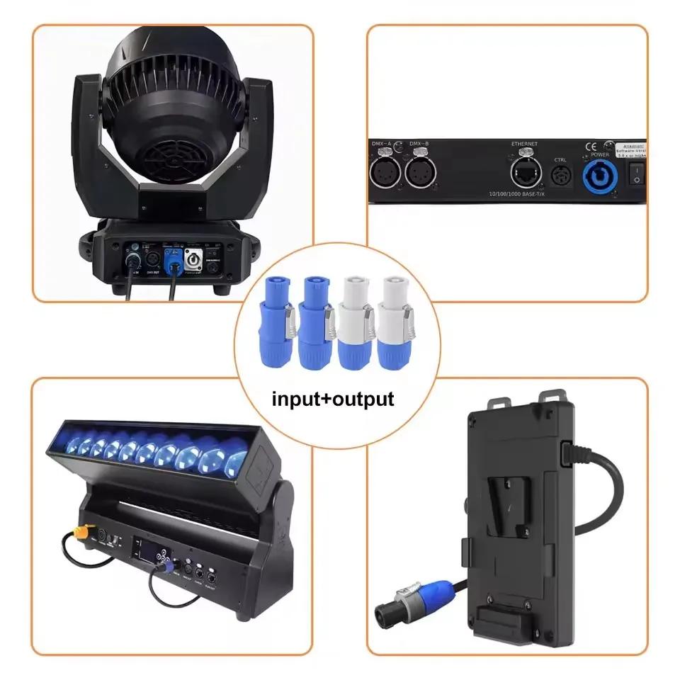 Для разъема Powercon NAC3FCA NAC3FCB NAC3MA 3-контактный, 20A 250V, штекер Power, адаптер для сценического освещения, светодиодного экрана, аудиооборудования