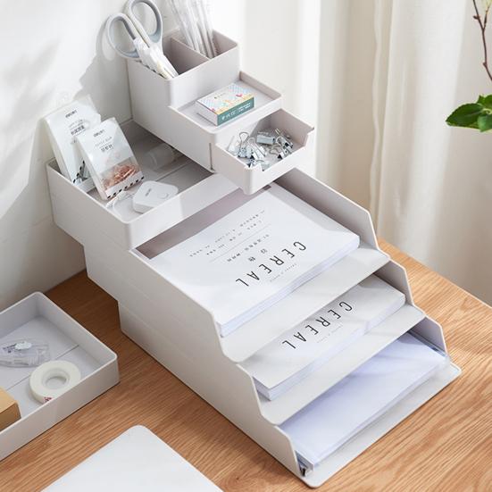 Стеллаж для хранения, отличная защита от трещин, легкая классификация, настольная бумага для офиса