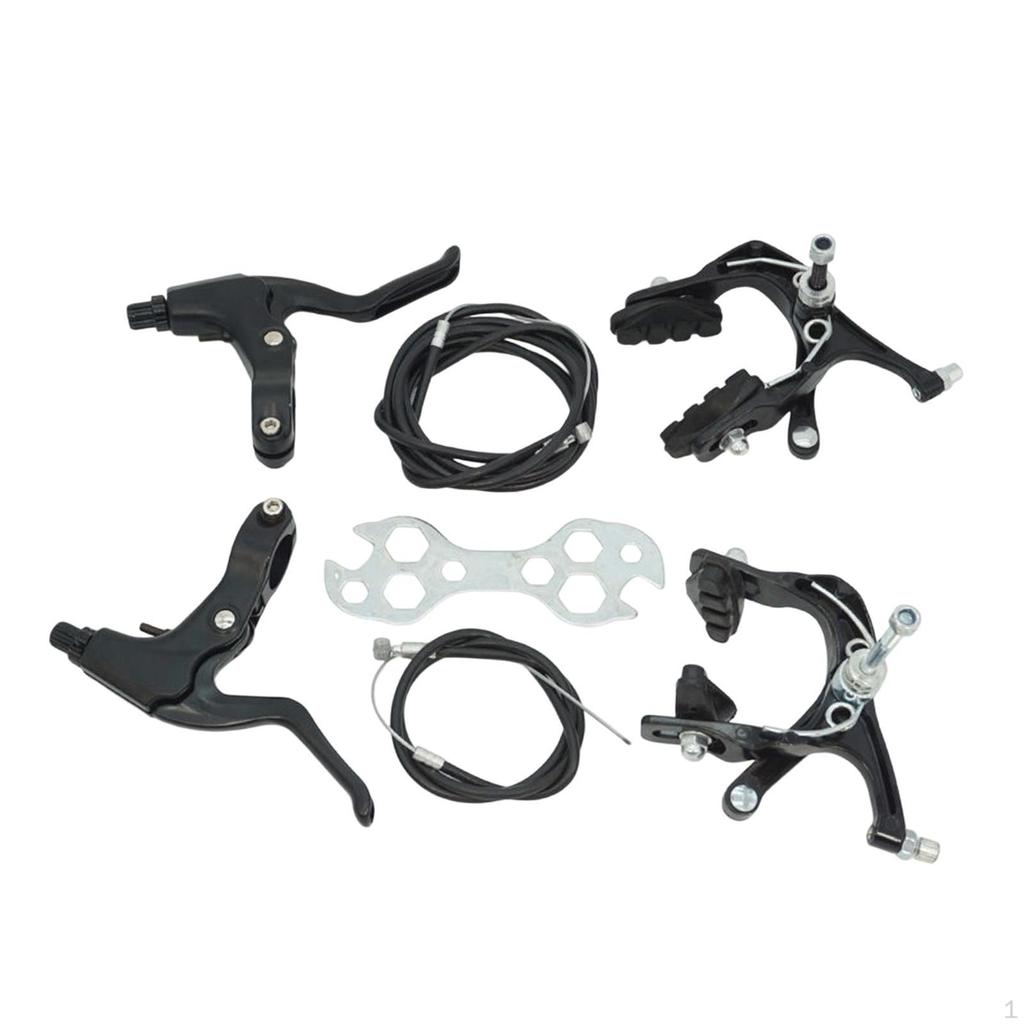 Bicycle Brake Kit with Cable, Spare Parts for Repairing Grips, Front And Rear Levers
