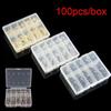 100Pcs 1 Box High Quality 10 Sizes 3# - 12# Fish Bait Fishing Hooks Durable Head Fishook