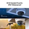 Камера видеонаблюдения VIGI купольного типа 4MP IP67 водонепроницаемый IK10 ударопрочный ONVIF интеллектуальное обнаружение объектив камеры видеонаблюдения VIGI C240 TP-Link H.265+ 2.8mm