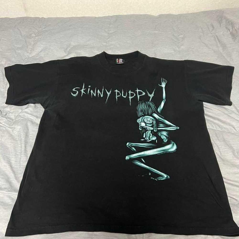 Skinny Puppy Машина Редкая S4XL Мужская и Женская Футболка с Коротким Рукавом NZ977 Унисекс Футболка