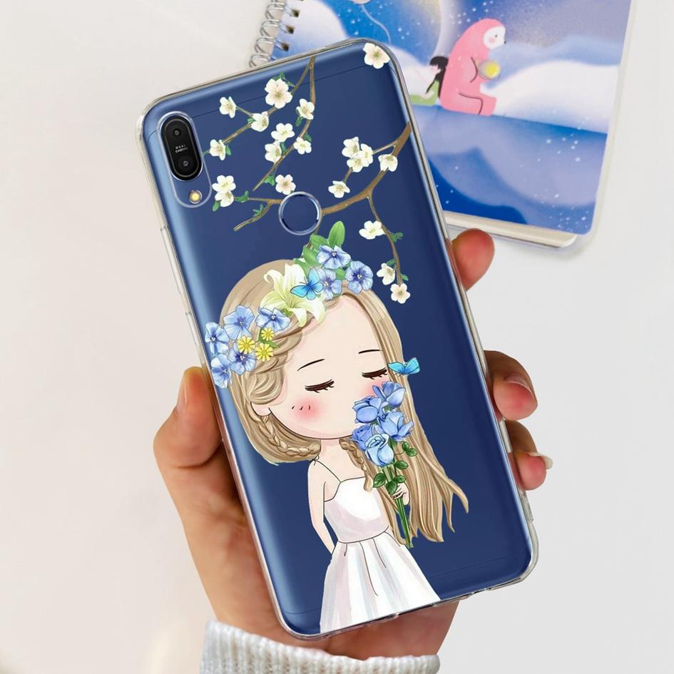 Чехол 5.99" для Asus Zenfone Max Pro (М1) ZB601KL ZB602K Чехол X00TDB Модный узор Прозрачный Мягкий Силикон Fundas Задняя крышка телефона