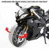 1/12 BMW S1000 Motorcycle Toy,Collector Motorcycle Modle with Display Stand and Helmet Keychain,Toy Motorcycles for 3-9 Year Old Boys Black