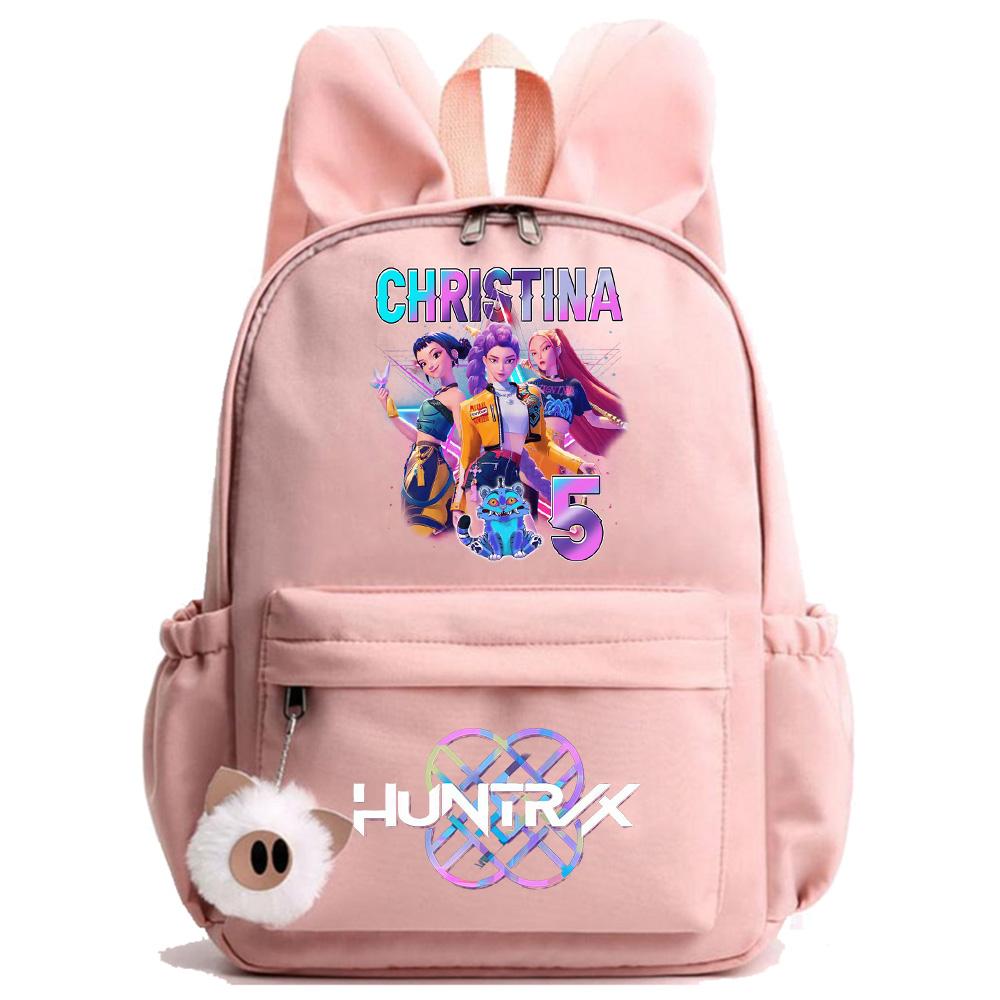 Аниме Мультфильм K-Pop Охотники на демонов Печатный рюкзак для подростка Детей Ученика Школьная сумка Девочка Ребенок Подарок Женщин Большая вместимость Водонепроницаемая Дорожная сумка