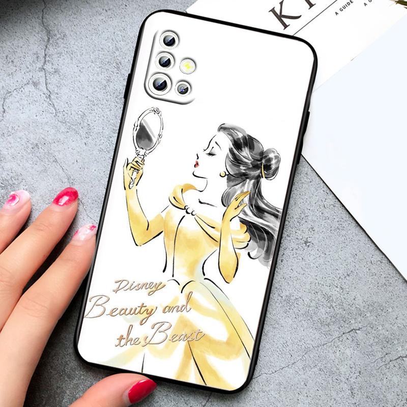 Мультфильм принцесса для Samsung Galaxy A73 A54 A52S A72 A71 A52 A51 A22 A32 A21S 4G 5G силиконовый мягкий черный чехол для телефона