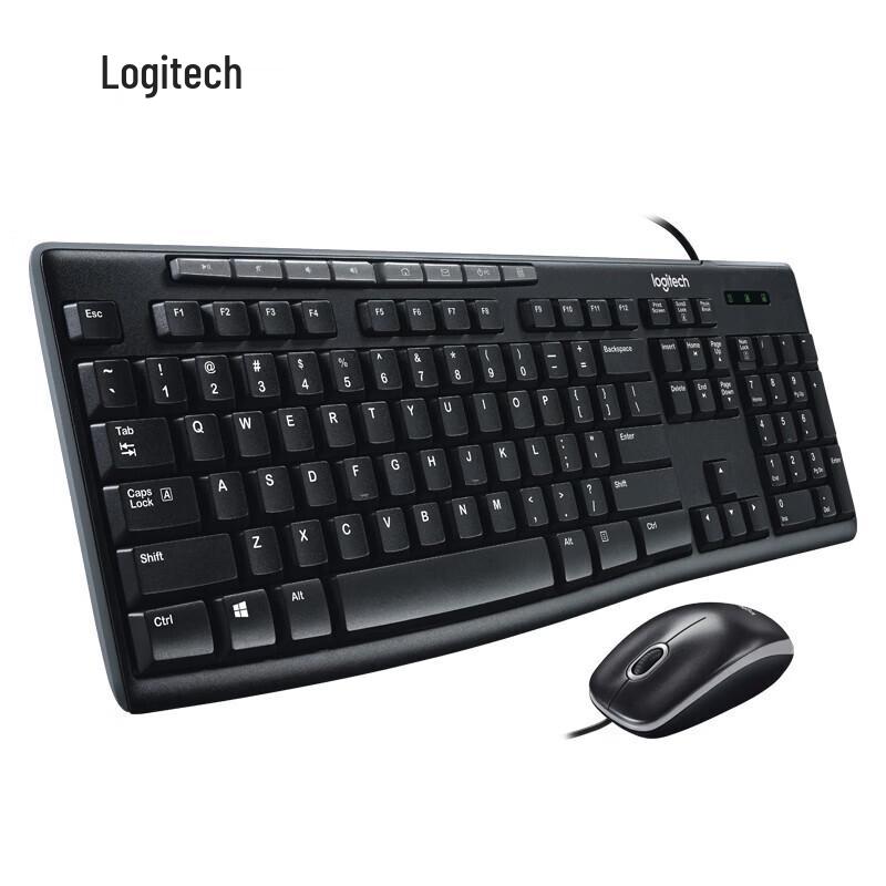 Logitech MK200 Проводной полноразмерный комплект клавиатуры и мыши