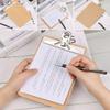 Office Supplies Wooden Multi-Function Clipboards Writing Sheet Pad Filing Clip Folder Board