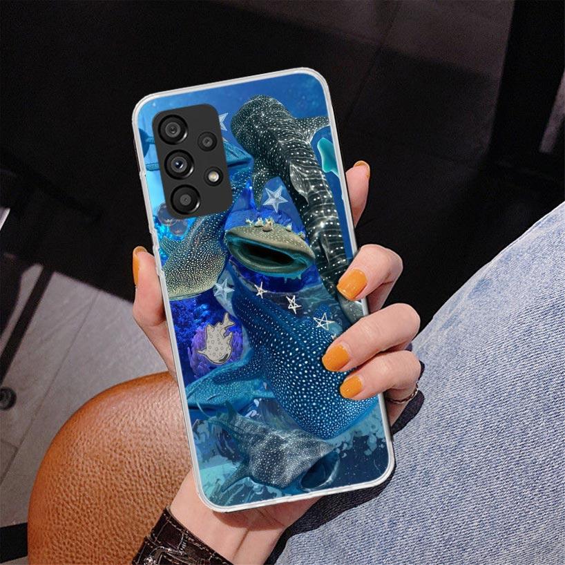 Ocean Whale Shark Phone Case For Samsung Galaxy A52 A32 A22 A12 A51 A31 A50S A30S A20S A10S Note 20 Ultra 10 Plus S10 A72 A71 Ga