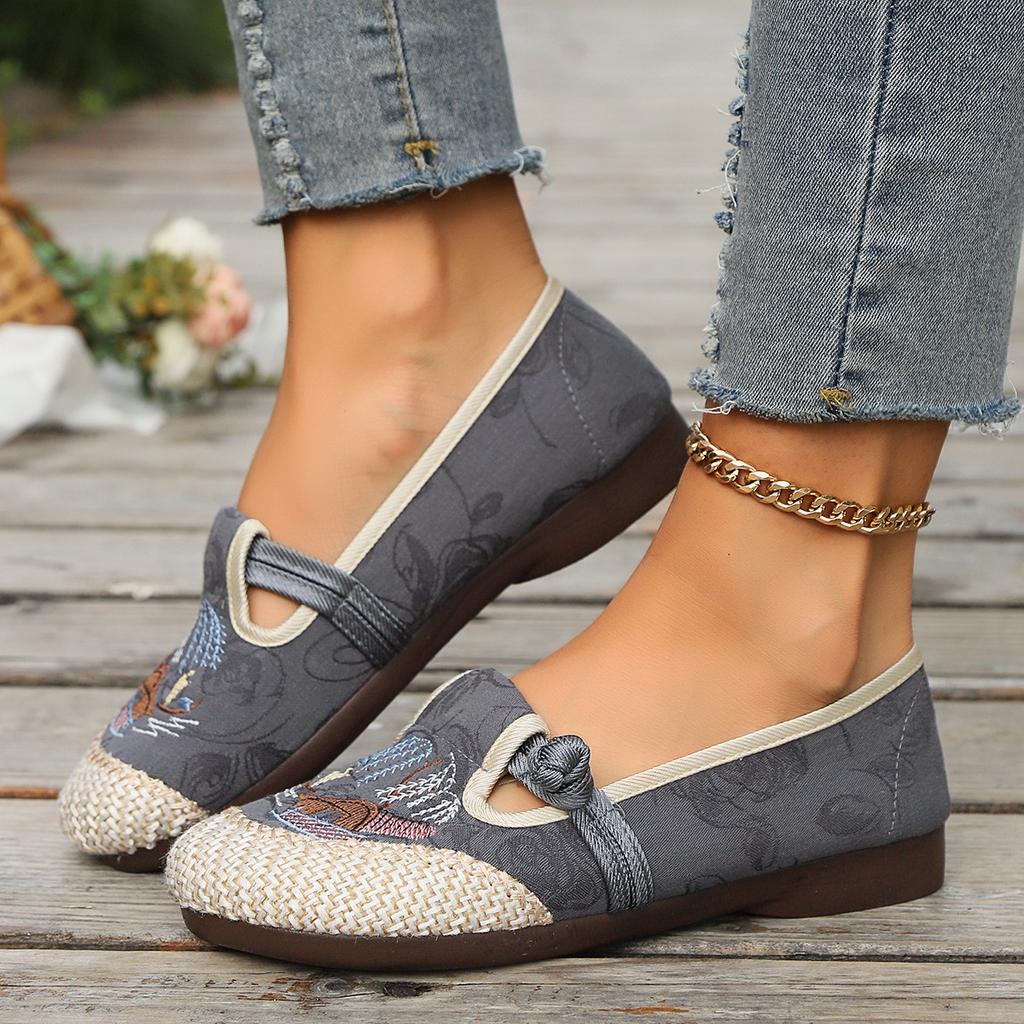 Лен, Обувь рыбака, Одиночные туфли, Вышитая обувь, Этнический стиль, Обувь для мам