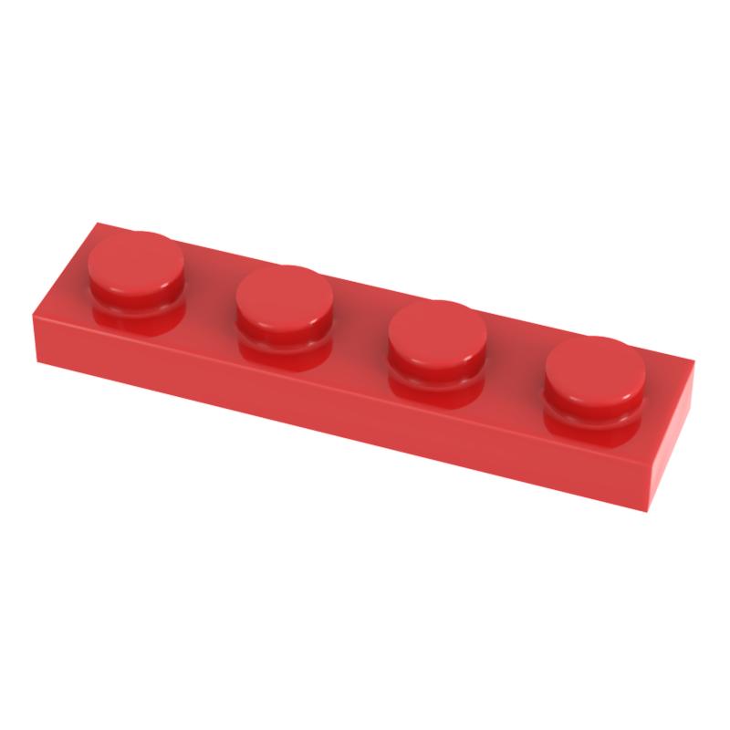 [Funbrick] 50 шт. Пластина 1x4 3710 Совместимо с featuring Знаменитый Строительный Кирпичик Классический Строительный Блок Игрушки MOC DIY