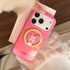 Очаровательный котенок, чехол-подставка в форме сердца для iPhone 16, iPhone 17, iPhone 17 Pro Max