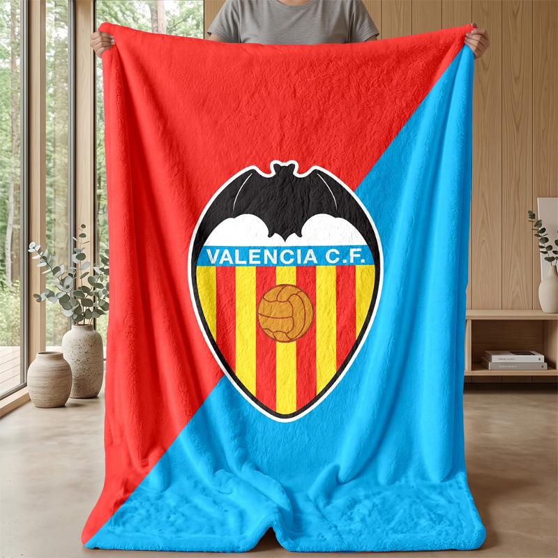 Valencia FC Soft Flannel Fleece Blanket Lightweight Cozy Warm Throw Blanket For Sofa Bed Home Decor
