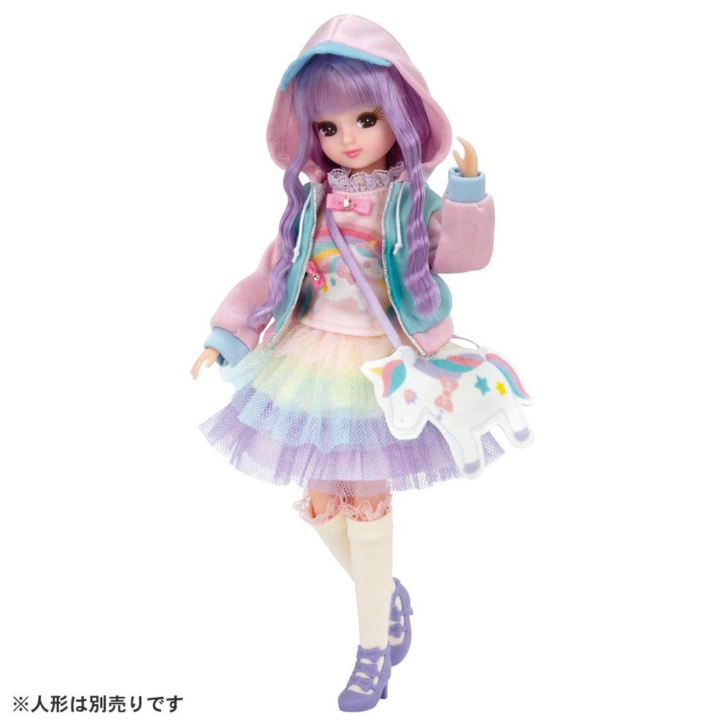TAKARA TOMY Dress Dreamy Coordinate Dress Doll Pretend Play Toy for Ages 3 and Meets Toy Safety ST Mark Certified "Licca-chan LW-18 Set" Dress-up Up,