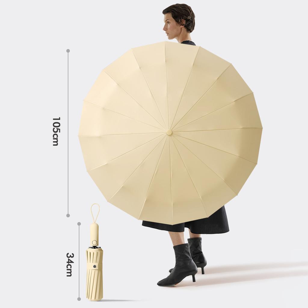 Автоматический ветрозащитный прочный складной зонт с 16 костями для женщин, солнцезащитный козырек большого размера, 48 ребер, зонтик от солнца, зонтики для гольфа