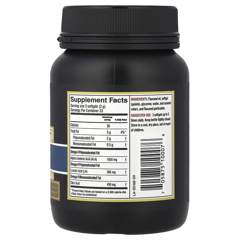 Lignan Flax Oil, 100 Softgels