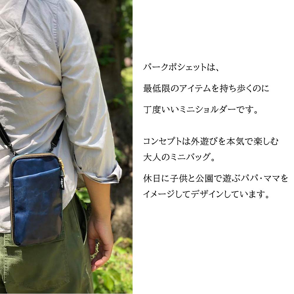 AGILITY Affa Park Pochette L Shoulder Bag, A6 Size, for Maternal and Child Health Handbook, Medicine Book, Long Wallet, Mini Bag, and Smartphone Bag