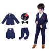 Formal Kids Suit 4 Piece Bow Entrance Graduation Slim [ALICE] Boys' Suit, Suit, Children's Clothes, Set, Set, Jacket, Vest, Pants, Tie, Stylish, Cool,