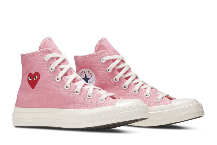 Men's Sneakers Converse Chuck Taylor All Star 70 Hi Comme des Garcons PLAY Bright Pink