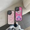 Интересный Мультяшный Чехол-О-Опанчу У-Усаги для Телефона iPhone 16 15 14 13 12 11 Pro Max Plus Кожаный Ударопрочный Чехол