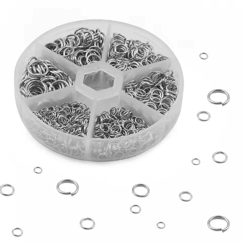 535Pcs/Set Open Jump Ring 4/5/6/8/9/10mm Split Rings Connector For Jewelry Bracelet Necklaces Diy Accessories