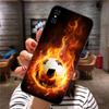 Чехол для телефона Fire Soccer Football для Xiaomi Mi 12 11T 10T 9T Lite Pro Ultra Note 10 Poco F3 F4 X4 GT, мягкий черный чехол для телефона