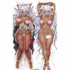 Dakimakura Anime Pillow Cover Black Spicy Girl Christmas 2-Side Print Pillowcase Hugging Body Cushion