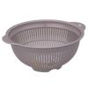 Iwasaki Kogyo Colander, Microwave-Safe, Beige Gray, 23.5cm Wide X 27.5cm Deep X 11.3cm High, K-1333 BG, Made In Japan