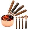 Stainless Steel Kitchen Rose Gold Measuring Spoons Set Measuring Cups Baking Tool Sugar Scoop