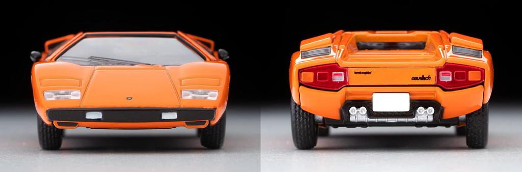 Tomytec Tomica Limited Vintage Neo 1/64 LV-N Lamborghini Countach LP400 Orange Finished Model