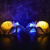 Waterproof Halloween Glowing Spiders Light Scary Realistic Illuminated Spiders Light Decorative LED Spiders Light