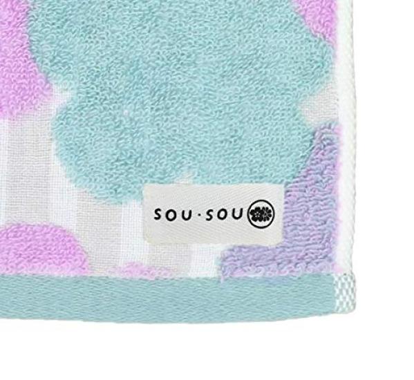 Marushin Hand Cloth Grass Sky Rose Made In Imabari Certified 6165003600 SOU SOU Towel, 34x36cm, Pattern, Japan, Towel,