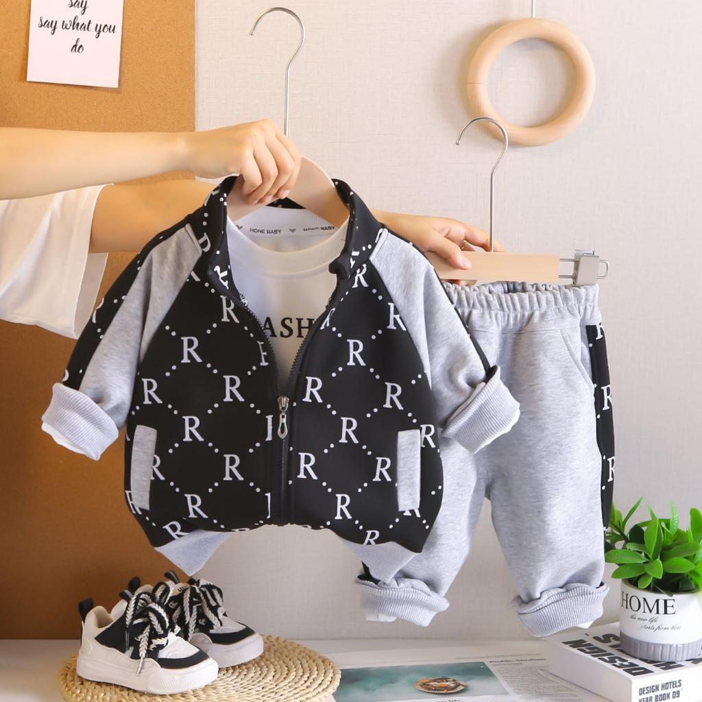 Детский повседневный комплект с длинным рукавом, удобные наряды для повседневной носки