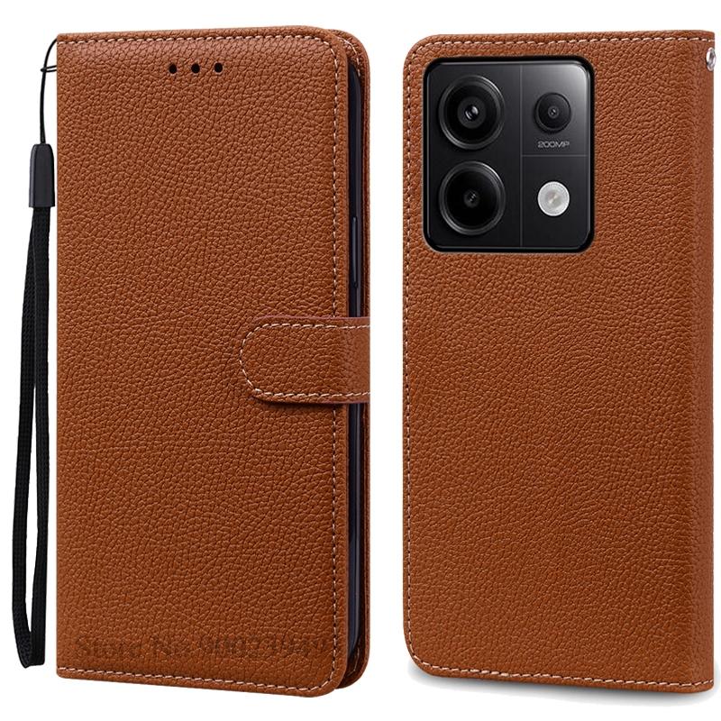 Для Redmi Note 14S Чехол-книжка из кожи, чехол-кошелек для Xiaomi Redmi Note 14S Чехол-книжка для телефона, чехол-книжка, чехол Fundas