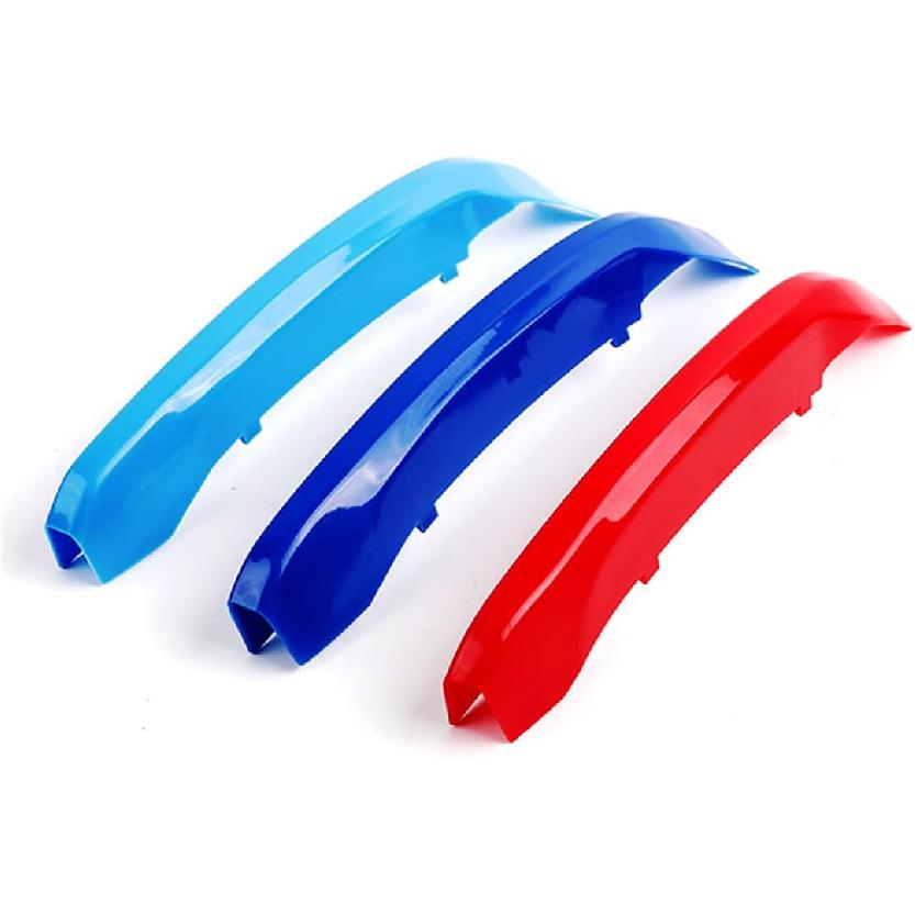 Tricolored Grille ert Trims Compatible with BMW 2016- X1 Accessories for Sport 8-Beams Kidney Grille