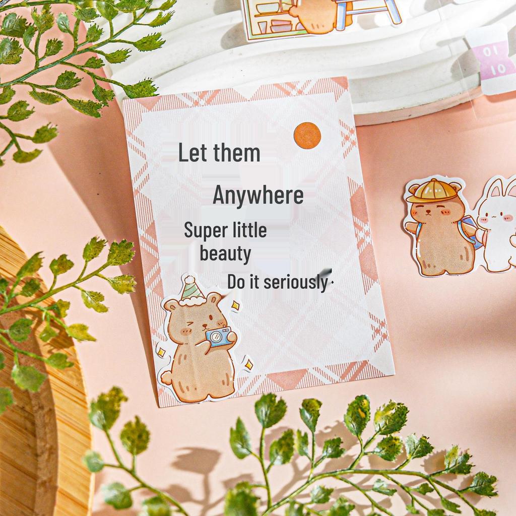 Милые Мультяшные Стикеры-Заметки, Наклейки для Дневника и Индексные Вкладки DIY - Стильные Студенческие Канцелярские Этикетки