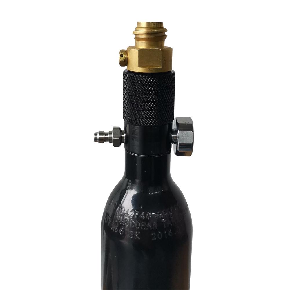 M18x1.5 Thread Pressure Tester Air Cylinder Adapter Extended Valve Adaptor For HPA Tank