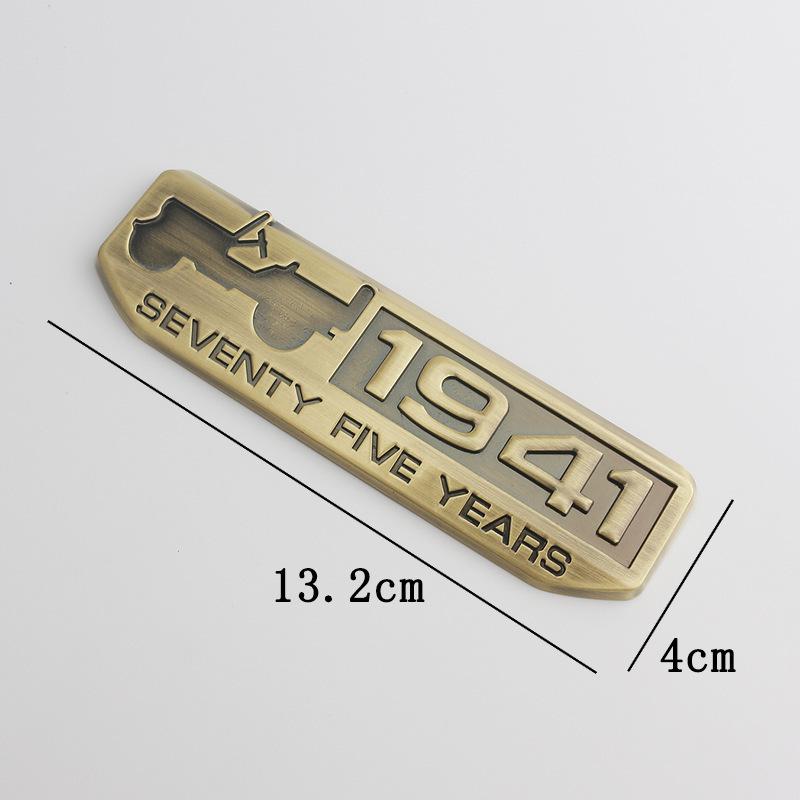 Наклейка-эмблема на заднюю часть 75-летний юбилей 1941 Logo для Jeep Wrangler и Compass