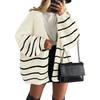 Women's Sweater Solid Color Long-sleeved Casual Loose Cardigan Sweater Jacket