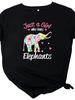 Футболка с принтом Just A Girl Love Elephants, женская, с коротким рукавом, круглым вырезом, свободная футболка, женская, повседневная, футболка, топы, женские рубашки