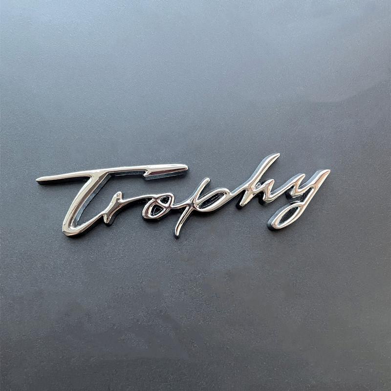 3D Metal Trophy Letters Logo Emblem Trunk Badge Auto Decals Rear Side Stickers For MG 6 Morris 3 ZS ZT GS TF GT ZR TF WW31