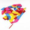 2M 4M  Colorful Gym Ribbons Dance Ribbon Rhythmic Art Gymnastics Ballet Streamer Twirling Rod Rainbow Stick Training