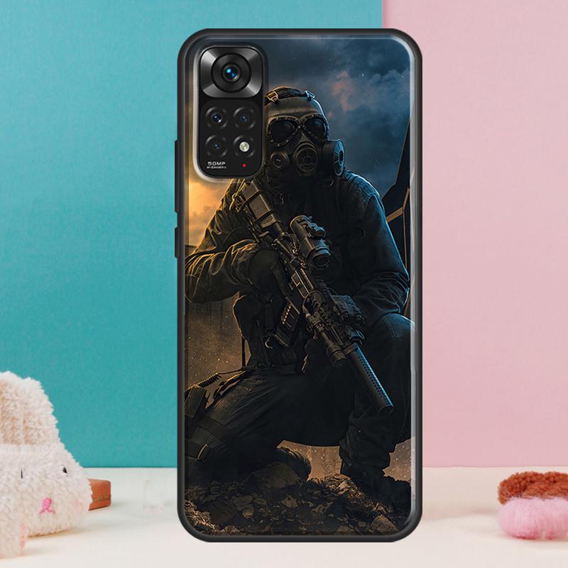Тактический чехол с рисунком Swat Gear для Xiaomi Redmi Note 14 12 11 9 10 13 Pro 9S 10S 11S 12S Redmi 13C 10C 12C 14C
