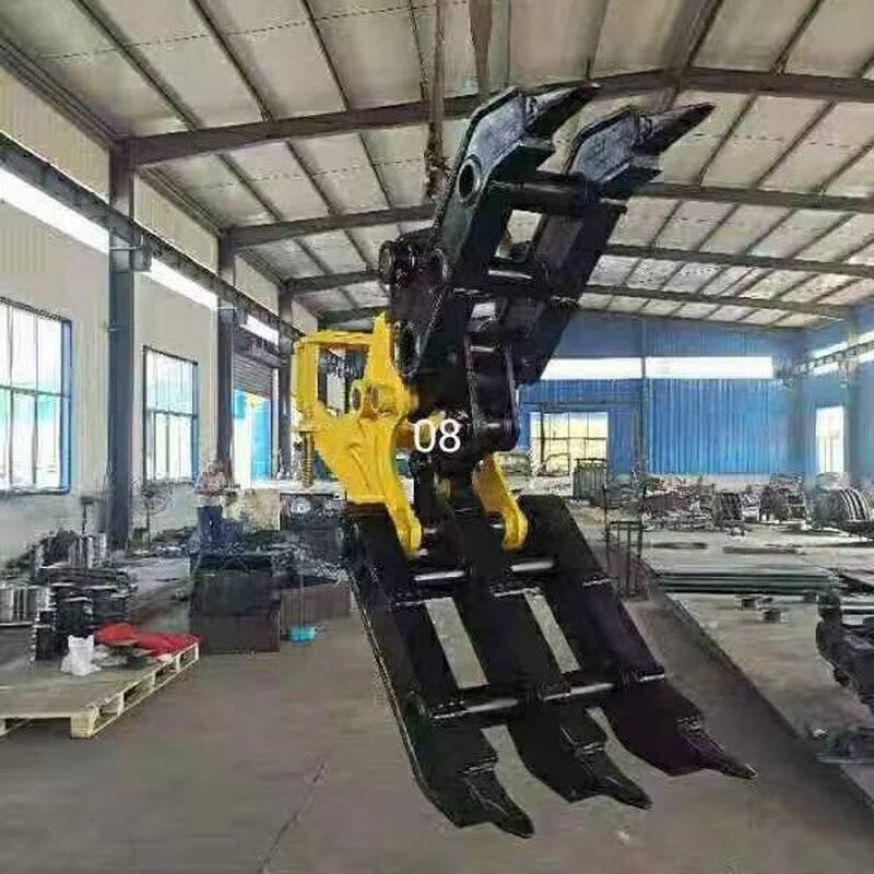Rongyu Excavator Hydraulic Rotating Log Grapple