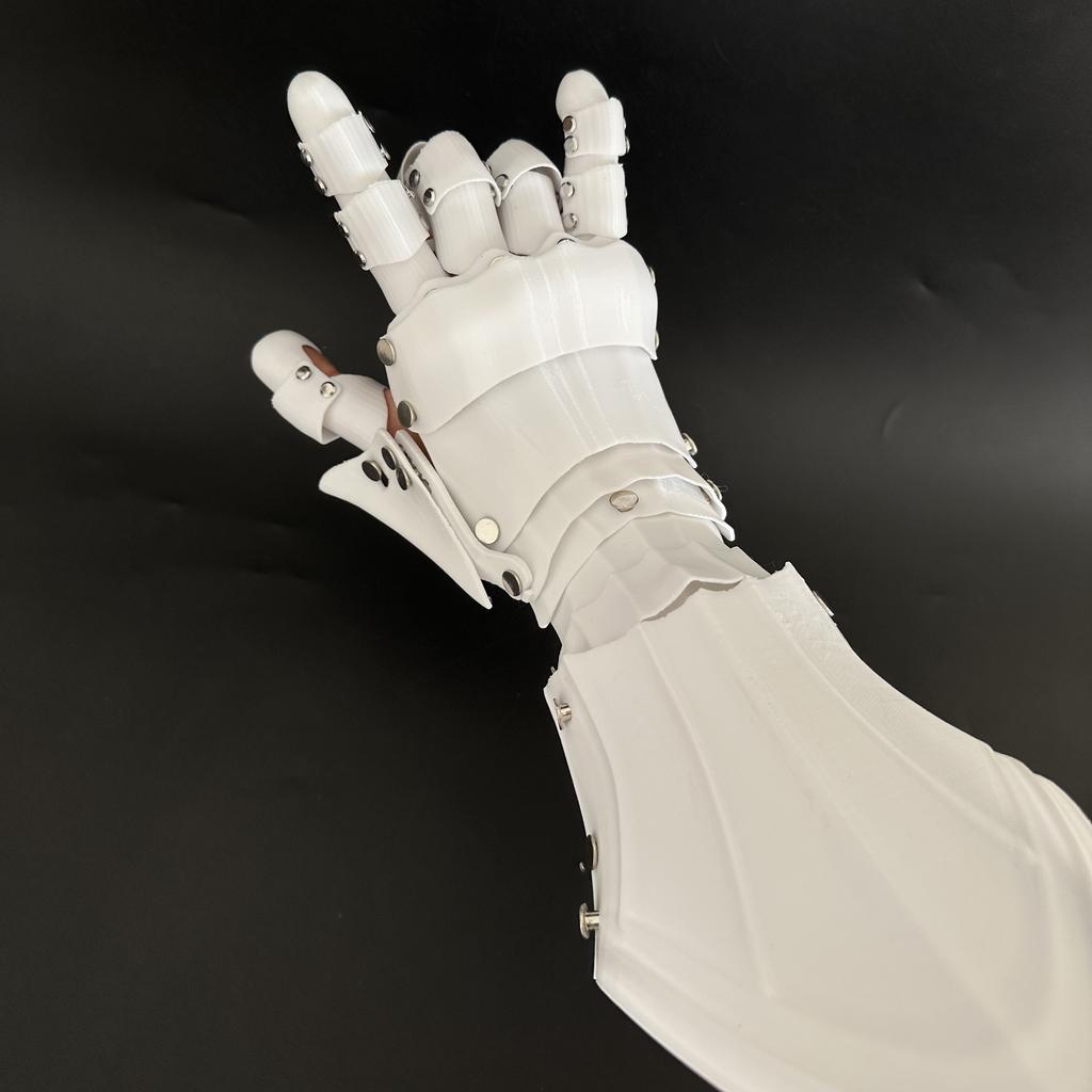 3D-печать Многофункциональная Механическая Рука Броня Пластиковые Длинные Перчатки Средневековая Винтажная Техническая Одежда Наручи Косплей Костюм
