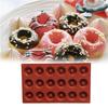 Non-sticky Demoulding Food Grade Chocolate Mold 18 Cavities Doughnut Baking Mold Tray Baking Accessories