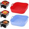 Silicone Air Fryers Oven Baking Tray Reusable Airfryer Pizza Pan Accessories Airfryer Non-stick Silicone Liner Kitchen Gadgets