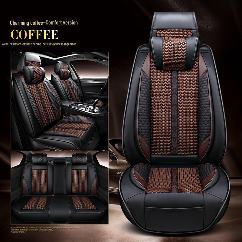Чехол на сиденье Binyue Cool 1.5T All-Season из кожи Ice Silk, полный комплект (Модель 2022 года)