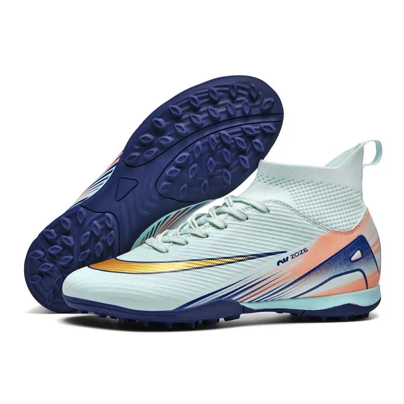 Новые мужские бутсы Футбольные кроссовки Спортивные Матчевые Футзальные Для зала Тренировочные Детские футбольные бутсы Высококачественные TF/FG Трава Голеностоп Горячие продажи